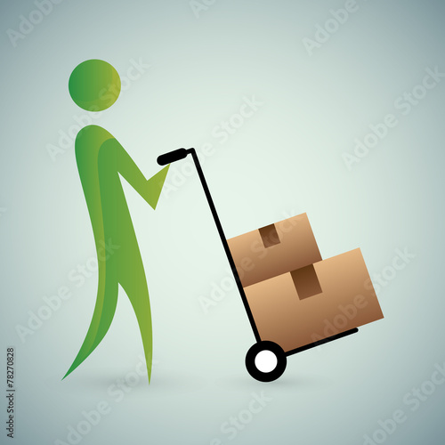 "Moving Boxes Icon" Stock image and royalty-free vector files on