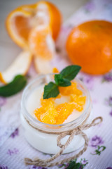  yogurt with mandarin oranges