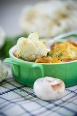 cauliflower baked with egg and cheese