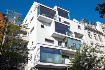 Modern apartment building in Berlin