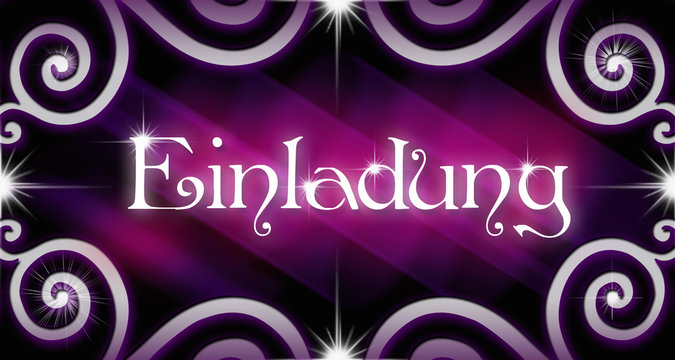 Einladung Karte Edel Einladungskarte