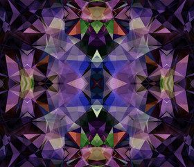 Fototapeta premium Ethnic pattern. Abstract kaleidoscope