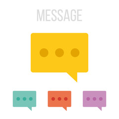 Vector message icons