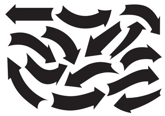 Arrows icon set. Vector