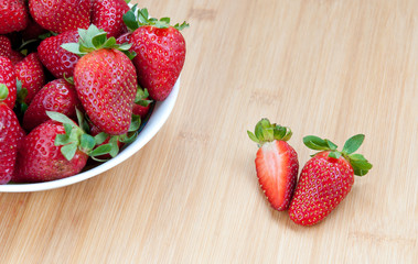 Fresh delicious red Strawberries