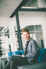 Young man in the office