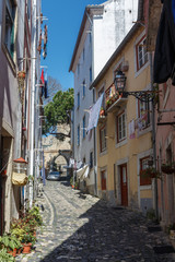 Fototapeta na wymiar Street in old town. Lisbon. Portugal.
