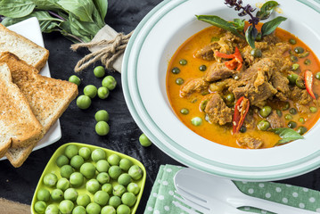 Asian Thai Food - Curry with pork