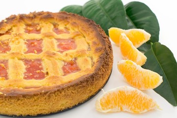 crostata con marmellata di arancia