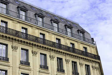Fototapeta na wymiar Classic Traditional French house. Paris, France.