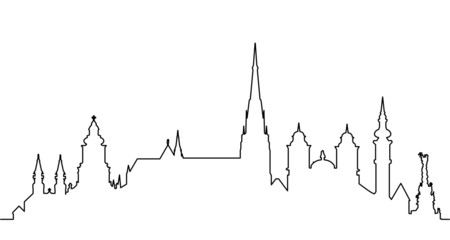 Fototapeta premium Linz skyline
