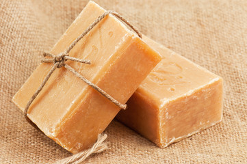 brown soap
