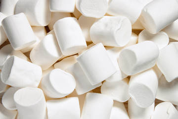 White Marshmallow background.