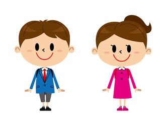 小学生　男の子　女の子