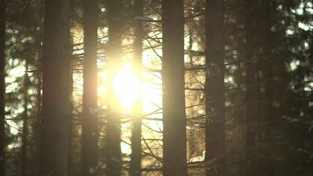Sunset in the Mountains - Stock footage