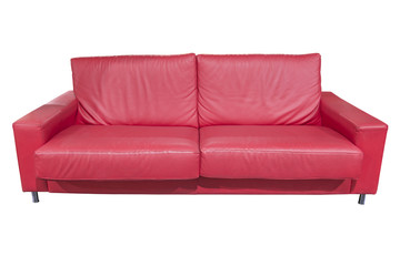 leather sofa isolated on a white background