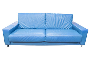 leather sofa isolated on a white background