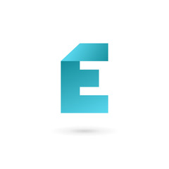 Letter E logo icon design template elements