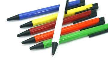 Fototapeta premium ballpoint pen isolated on white background