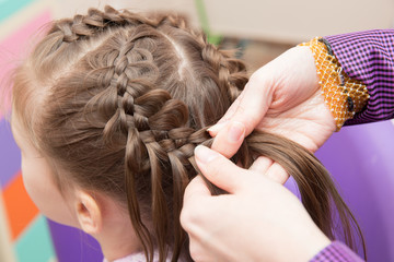 braid hairstyle whimsical child - 78291872