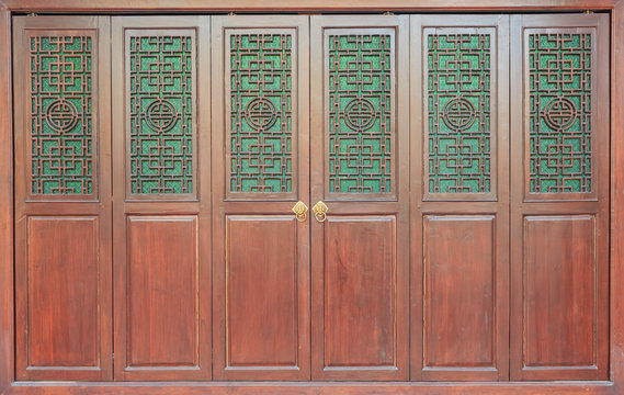 Traditional Chinese Style Wooden Door