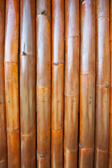 Bamboo wall background in the building