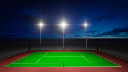 Fototapeta na wymiar Tennis courts