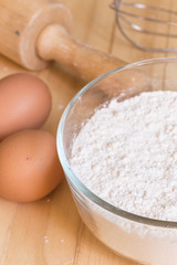 Ingredients for baking cake