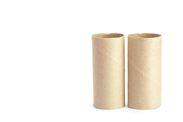 Paper tube of toilet paper