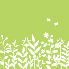 春の草花　デザイン