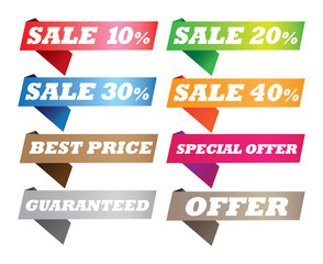 Discount Sales Banners and Labels for Businesses