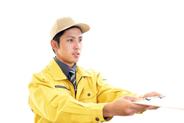 仕事中の労働者