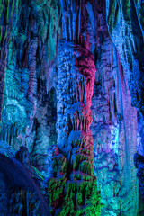 Reed flute cave in Guilin Guangxi China