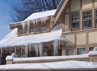 Obraz premium House with icicles