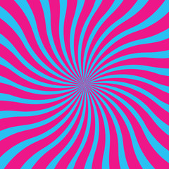 popular blue and pink twist rotate ray background vector