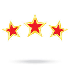 tag shining gold stars of anniversary luxury label background