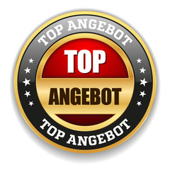 Roter Top Angebot Siegel Mit Gold Rand