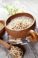 Buckwheat porridge with milk