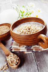 Buckwheat porridge with milk