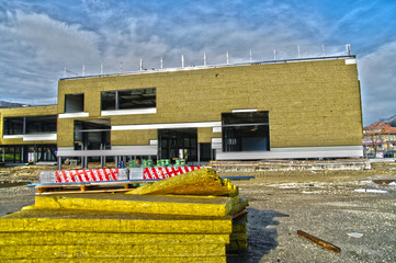 isolation de bâtiment industriel - laine de bois