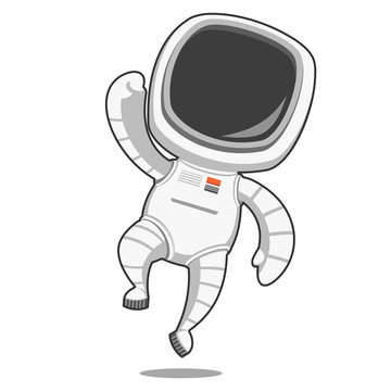 Astronaut rejoices