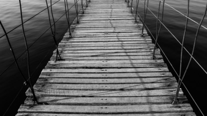 Fototapeta premium Wood bridge.