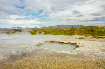 Geysir - hveravellir. Geothermal hot springs. 