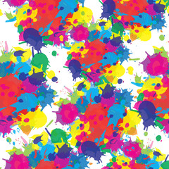 Indian festival seamless pattern colors splash