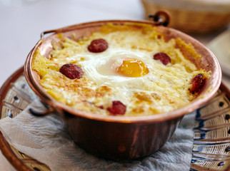 Roamanian traditional polenta mixture