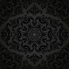 Damask Seamless  Pattern. Orient Background
