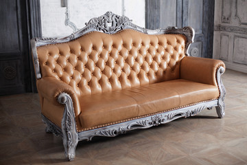 luxury leather sofa style borokko in a beautiful elegant
