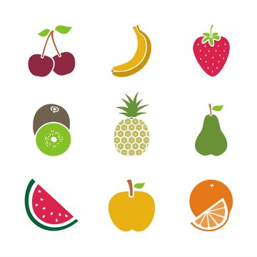 Iconos Frutas COLOR