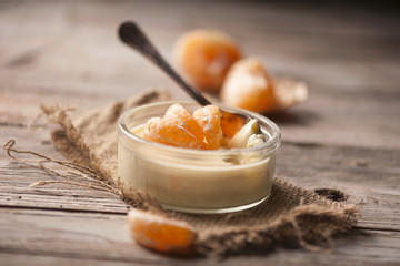 Orange tangerine mousse