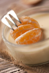 Orange tangerine mousse